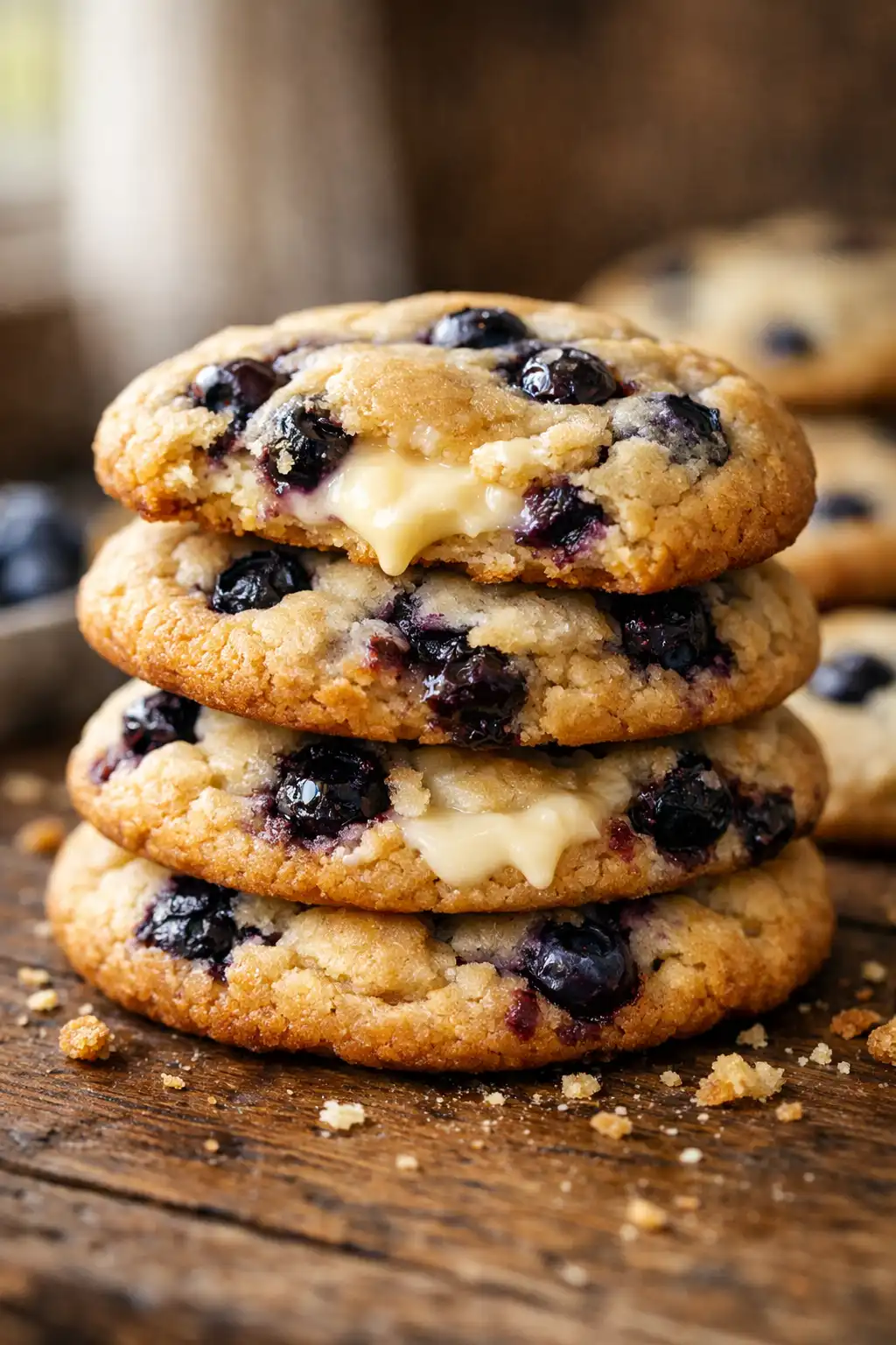 blueberry cheesecake cookies