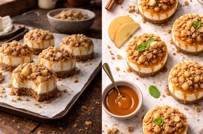 Apple Crisp Mini Cheesecakes recipe