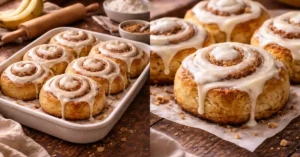 Viral Banana Bread Cinnamon Rolls