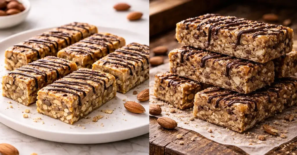 Viral almond protein bars Recipe