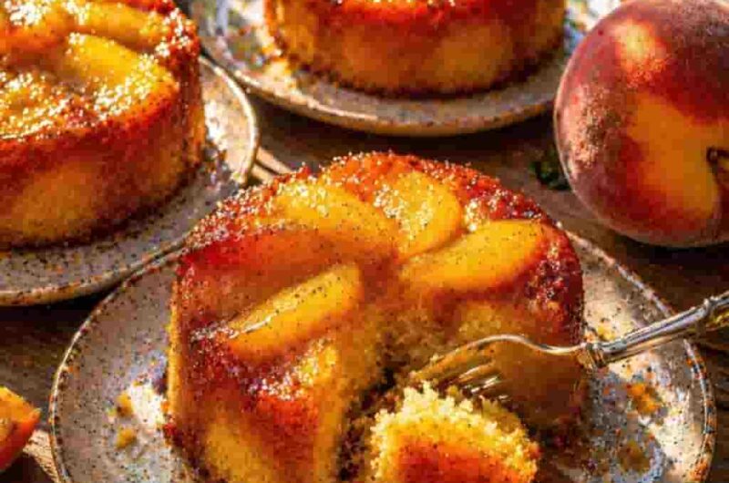 Fresh Mini Peach Upside Down Cakes That Melt in Your Mouth (So Easy!)