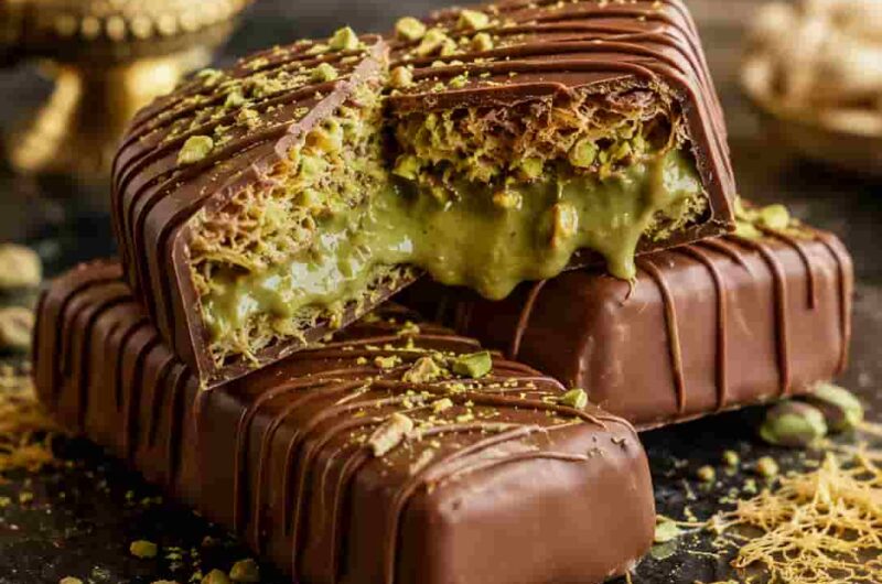 Homemade Dubai Chocolate Bars with Pistachio (Luxury Taste at Home!)