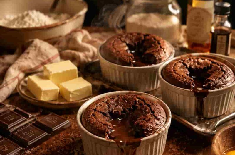 Molten Lava Cake Recipe That Pours Out Chocolate Magic