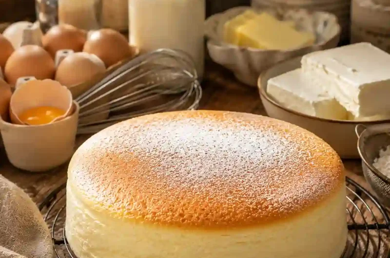 Soft Japanese Cotton Cheesecake That Melts In Your Mouth