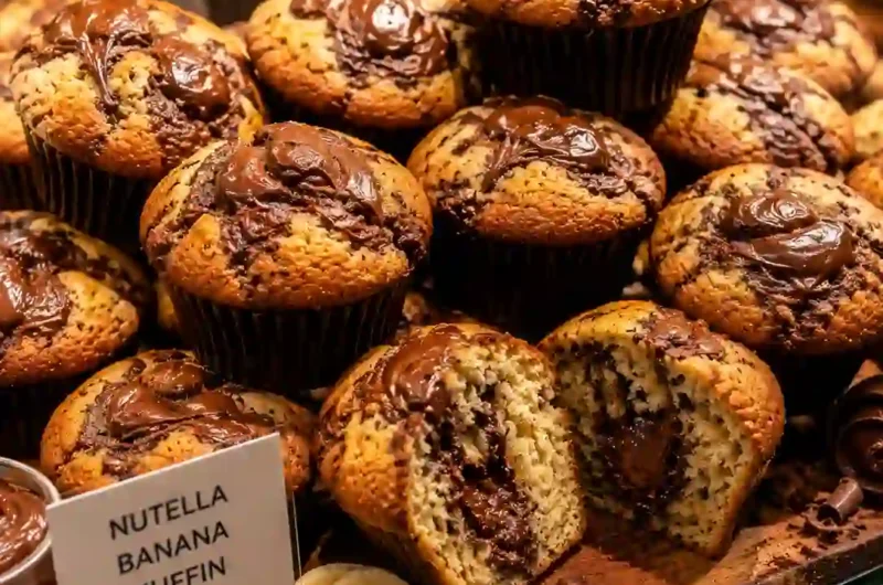 These Nutella Banana Muffins Are Soft, Gooey, and Impossible to Resist