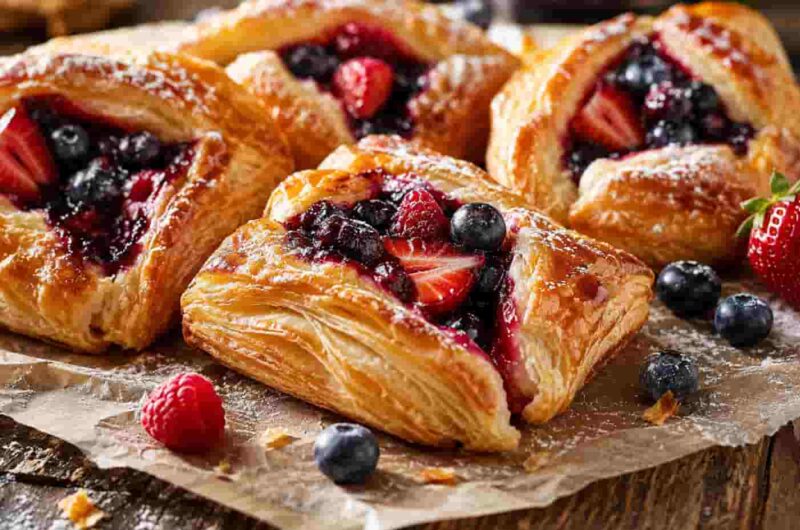 Golden Flaky Berry Puff Pastry That Feels Like a Bakery Treat