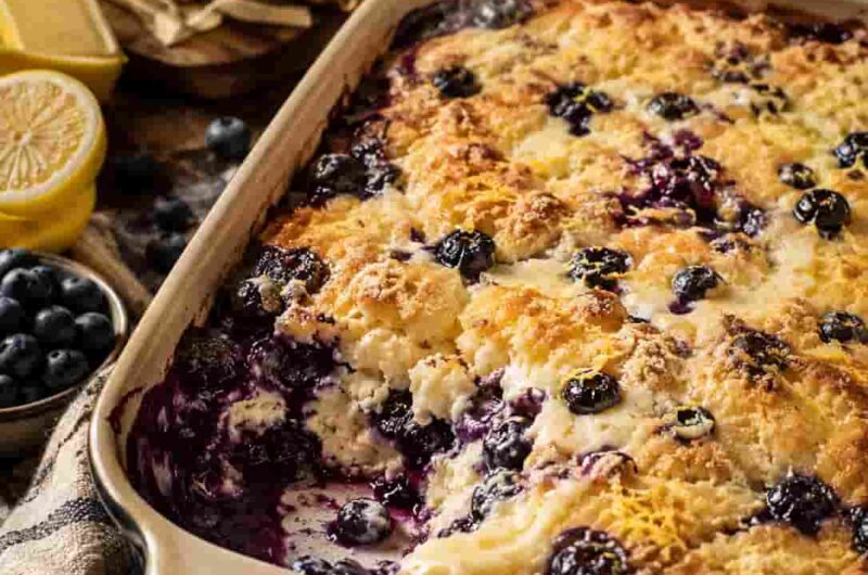 Lemon Blueberry Cheesecake Dump Cake You Can’t Mess Up