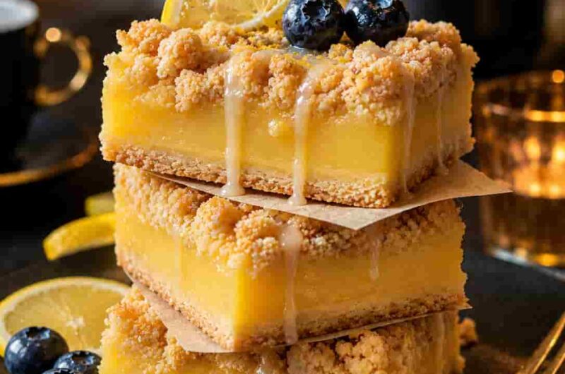 Soft, Buttery Lemon Crumb Bars That Taste Like Sunshine in Every Bite