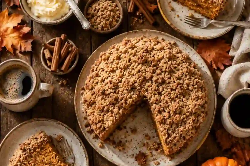 The Softest Pumpkin Coffee Cake Recipe You’ll Want Every Fall Morning