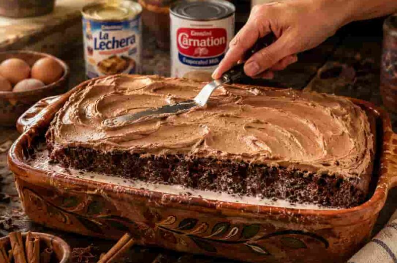 This Mexican Chocolate Tres Leches Cake Is Ultra Creamy & Irresistible