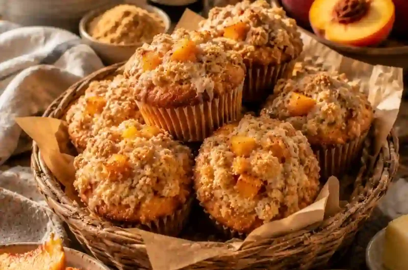 The Easy Peach Muffin Recipe Everyone Keeps Asking For
