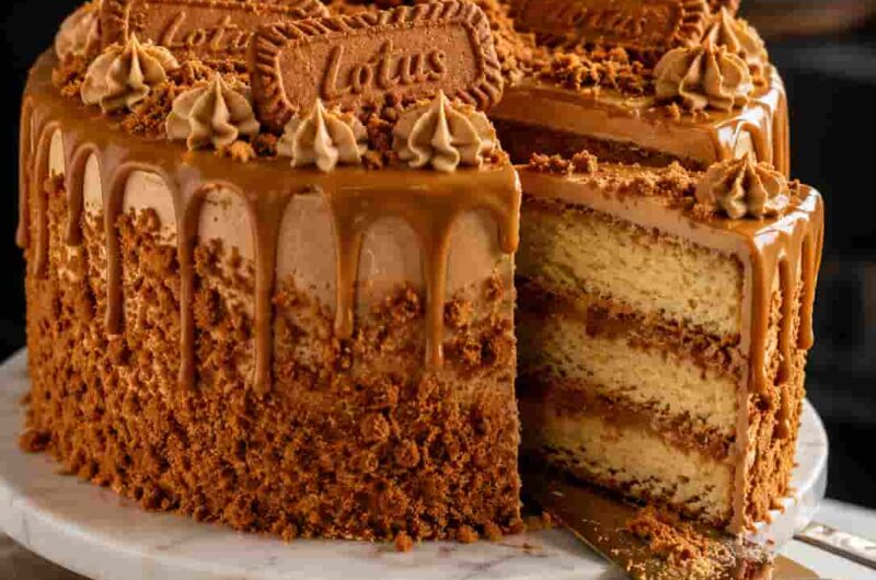 This Lotus Cake Is Pure Heaven – Soft, Creamy & Irresistible