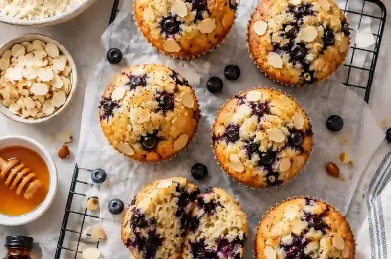 These Gluten Free Blueberry Muffins with Almond Flour Are So Soft You Won't Believe They're Healthy