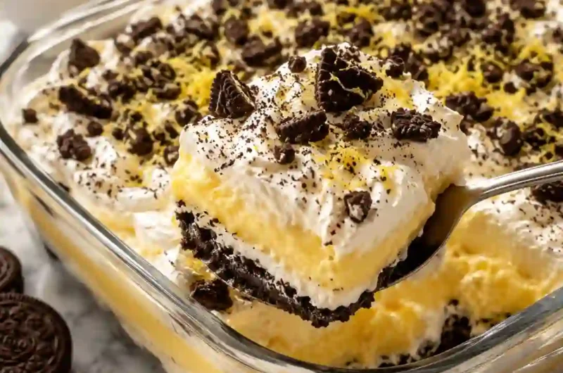 Easy Heavenly Lemon Oreo Dessert — Sweet, Tangy, and Impossible to Resist