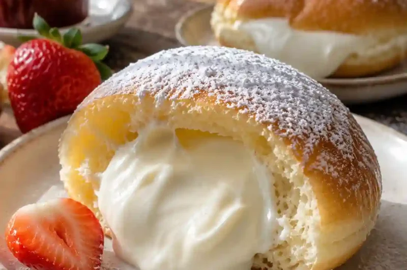 Easy Korean Milk Cream Donut Recipe Better Than Bakery Style