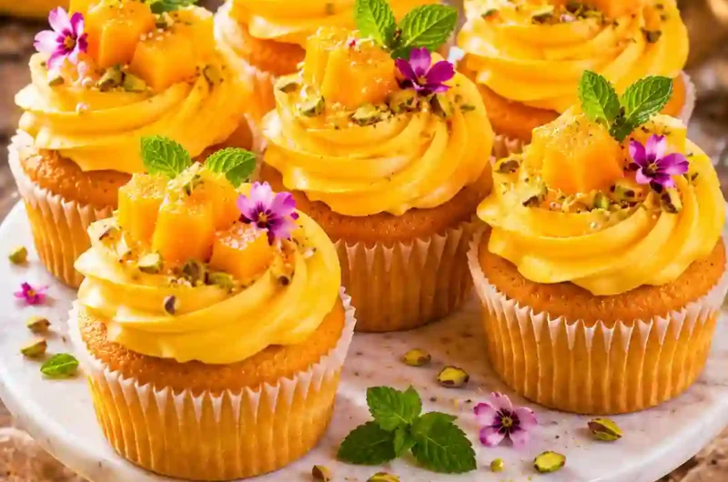 Soft and Fluffy Mango Cupcake Dessert Recipe You'll Crave All Summer