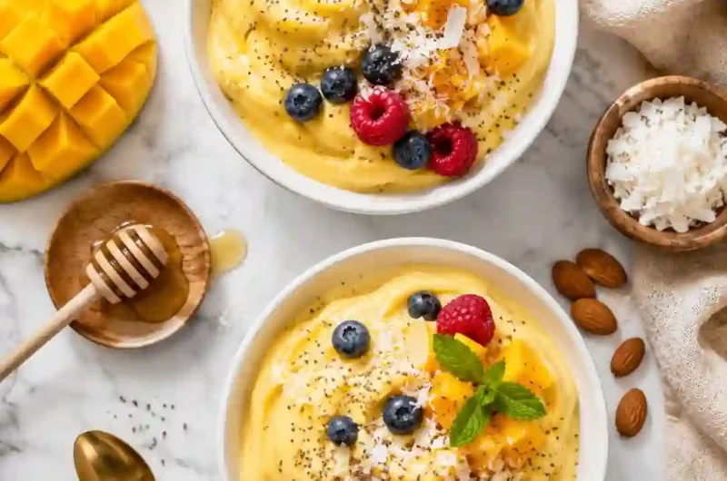 This Refreshing Frozen Mango Yogurt Dessert Tastes Like Ice Cream Without the Guilt