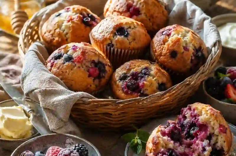 The Easiest Mixed Berry Muffin Recipe with Frozen Berries You’ll Make Again and Again