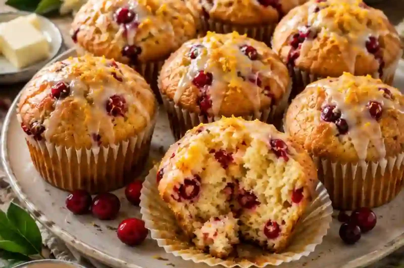The Best Orange Cranberry Muffin Recipe with Fresh Oranges (Soft & Bakery Style)