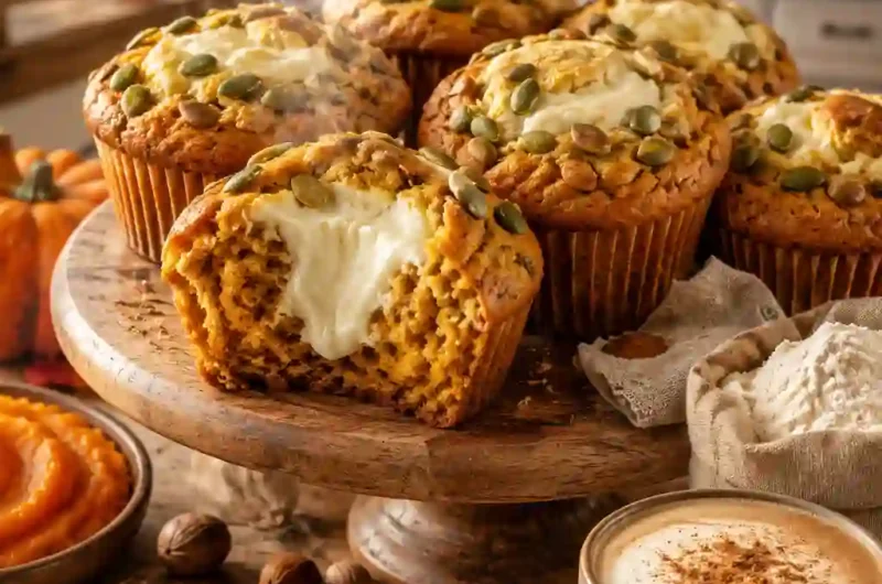 Pumpkin Cream Cheese Muffins Like Starbucks – Soft, Creamy, and Better at Home