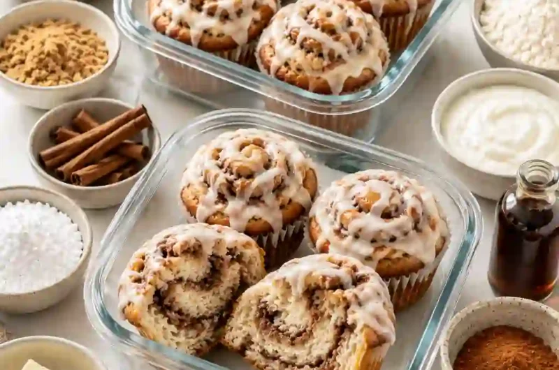 Soft Cinnamon Roll Muffins with Icing Drizzle Everyone Loves