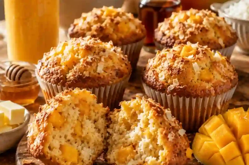 The Best Mango Muffin Recipe with Coconut Flakes You'll Bake All Summer